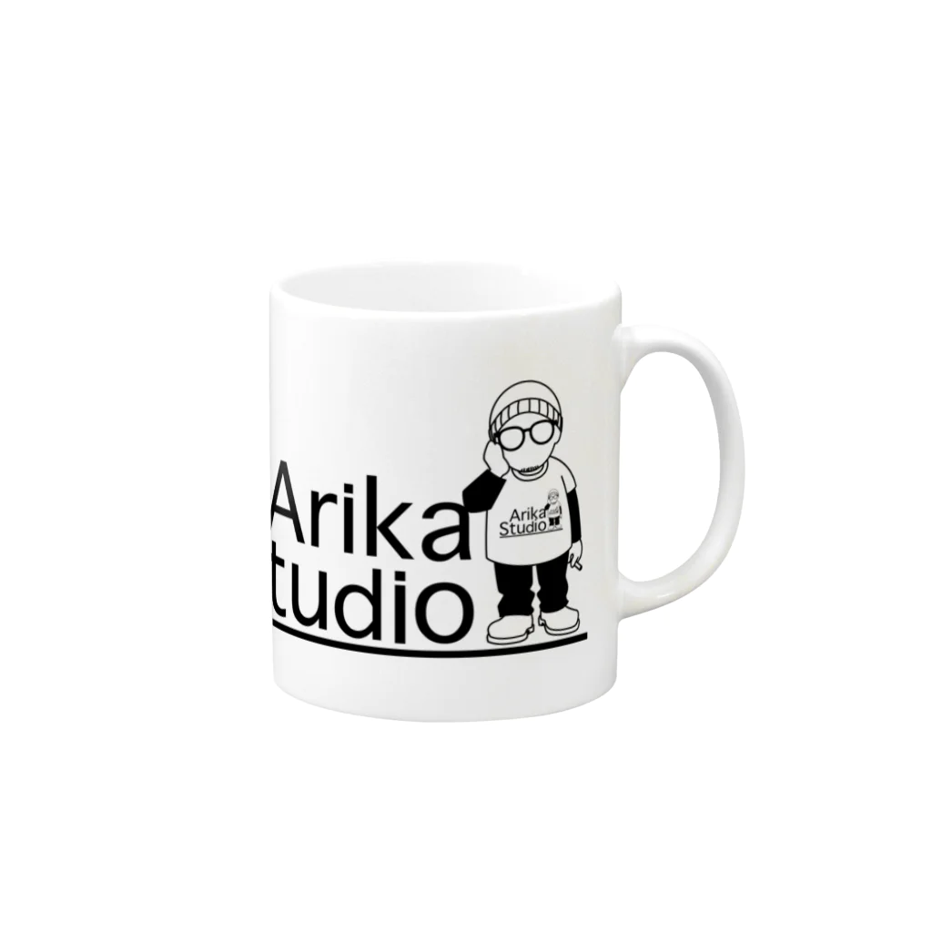 アキラ@VALUのArikaStudioグッズ Mug :right side of the handle