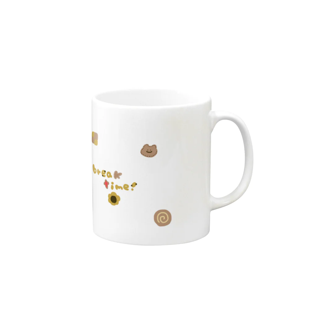 かふぃおれの店のぽいねこまぐ Mug :right side of the handle