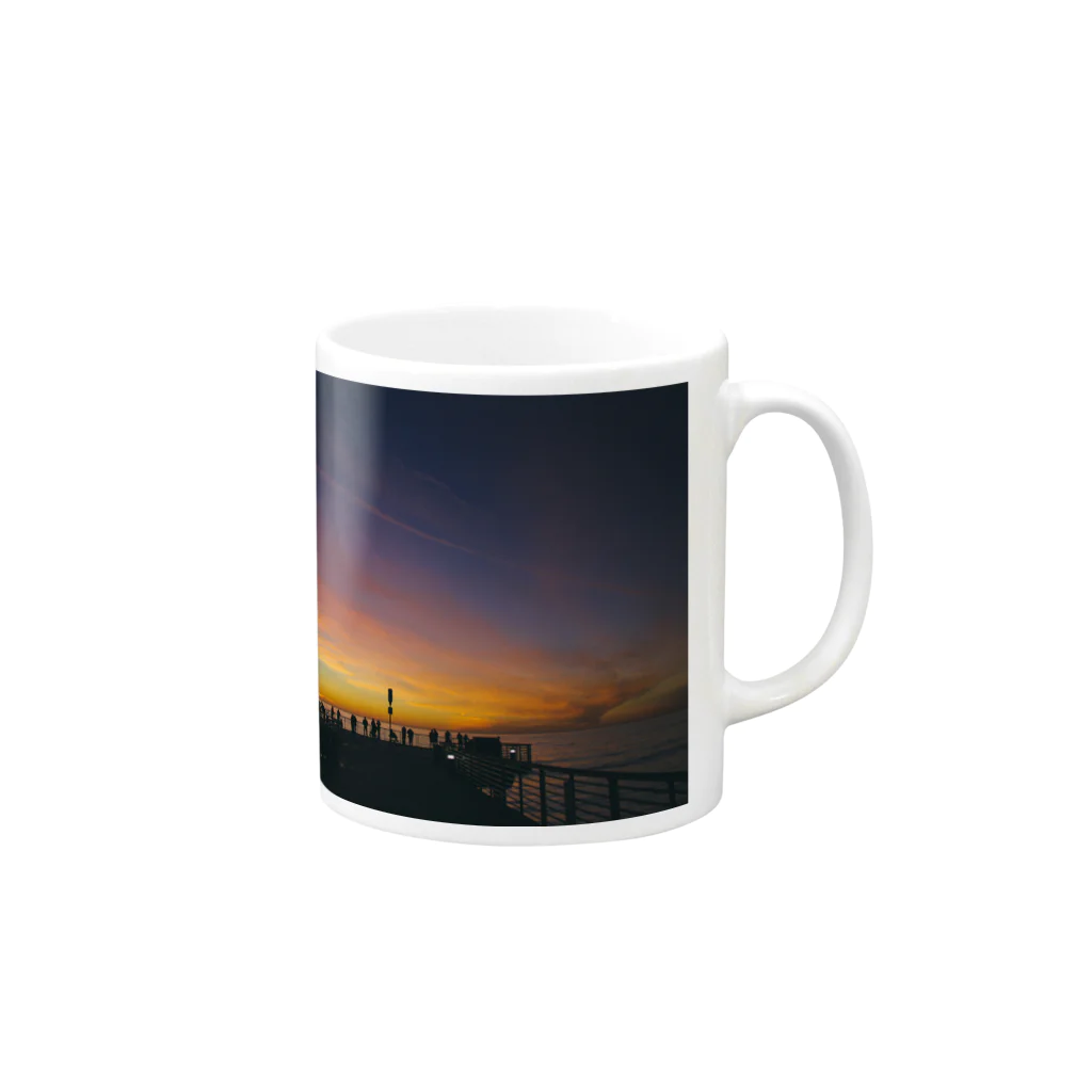 NAKAGAWA TのSunset Mug :right side of the handle