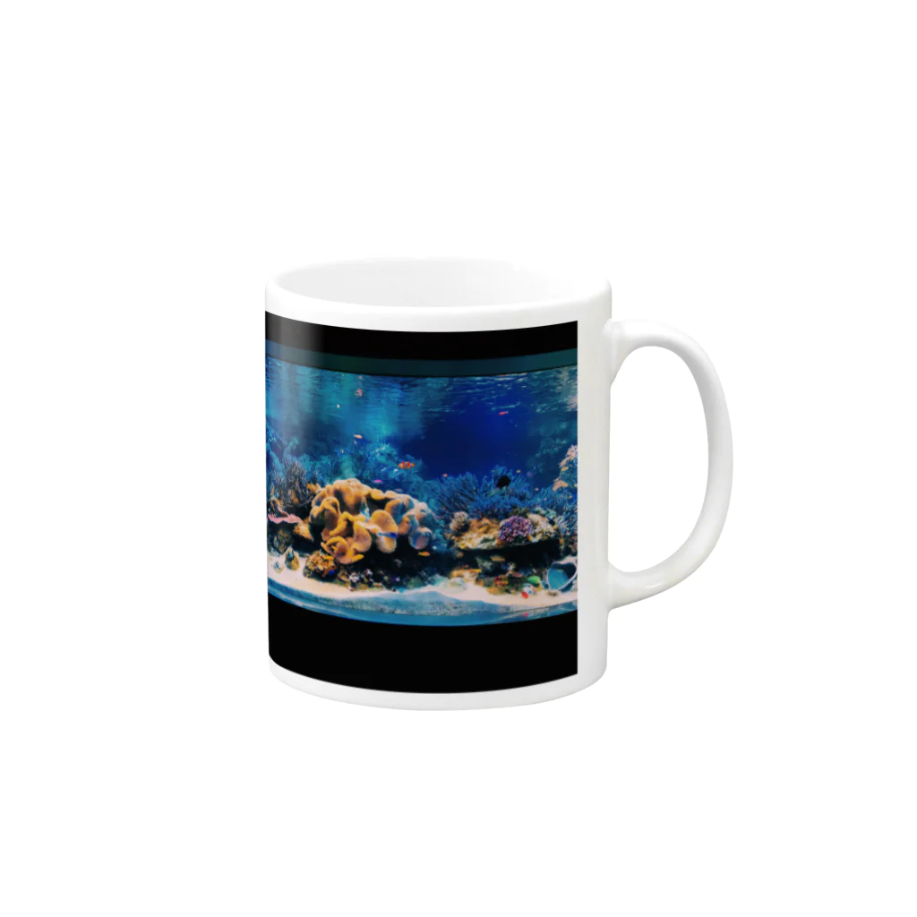 onhtのaquarium Mug :right side of the handle