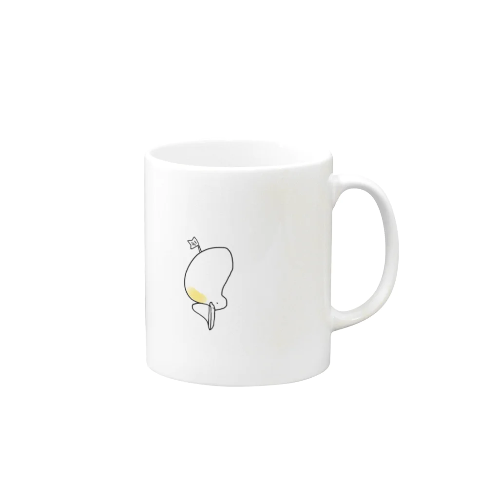 おさるん家のペリとり Mug :right side of the handle