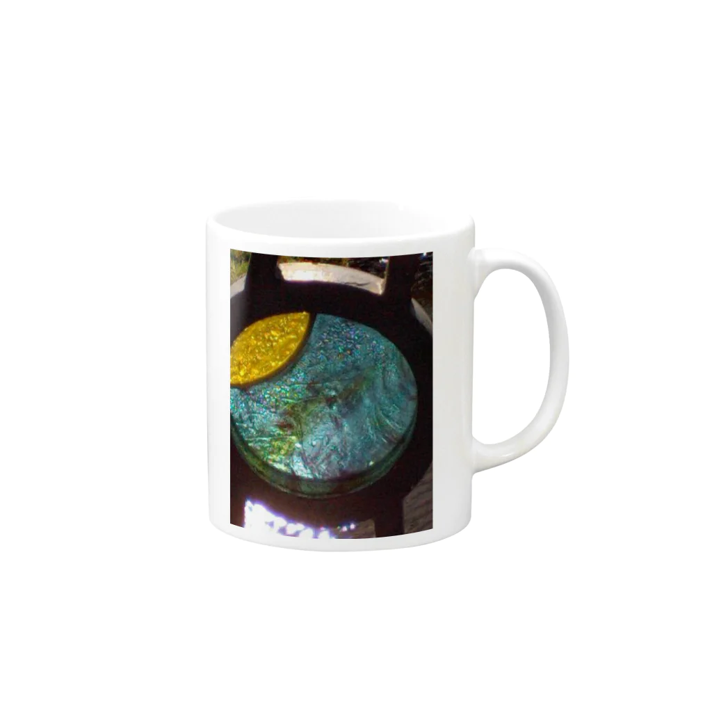 Dreamscape(LUNA)のモニュメント・ブルー Mug :right side of the handle