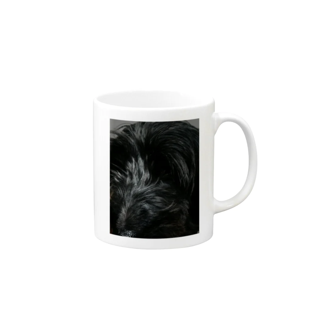 悪夢的道化師のDog Up to Face2 Mug :right side of the handle