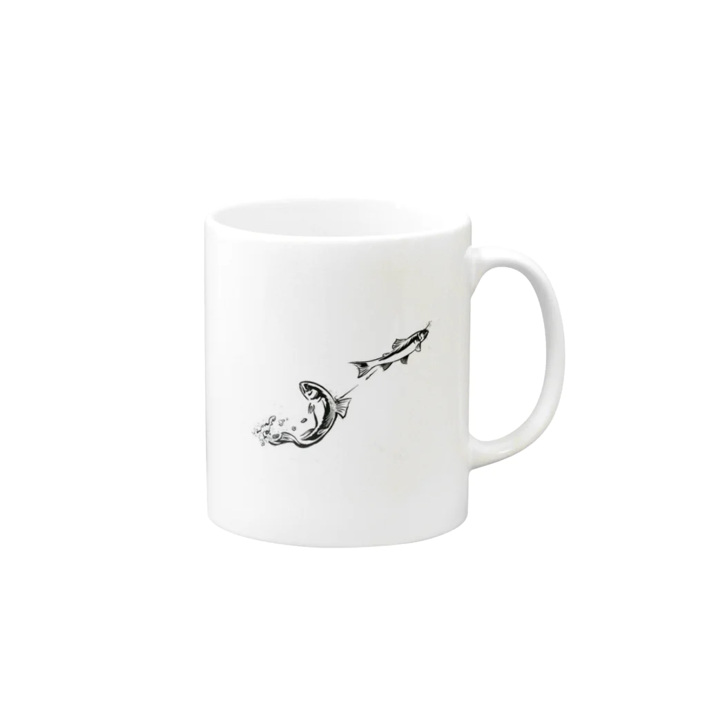 shouの鮎の友釣り Mug :right side of the handle