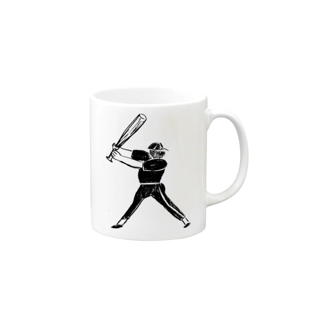 ayami  nonakaのBaseball Mug :right side of the handle