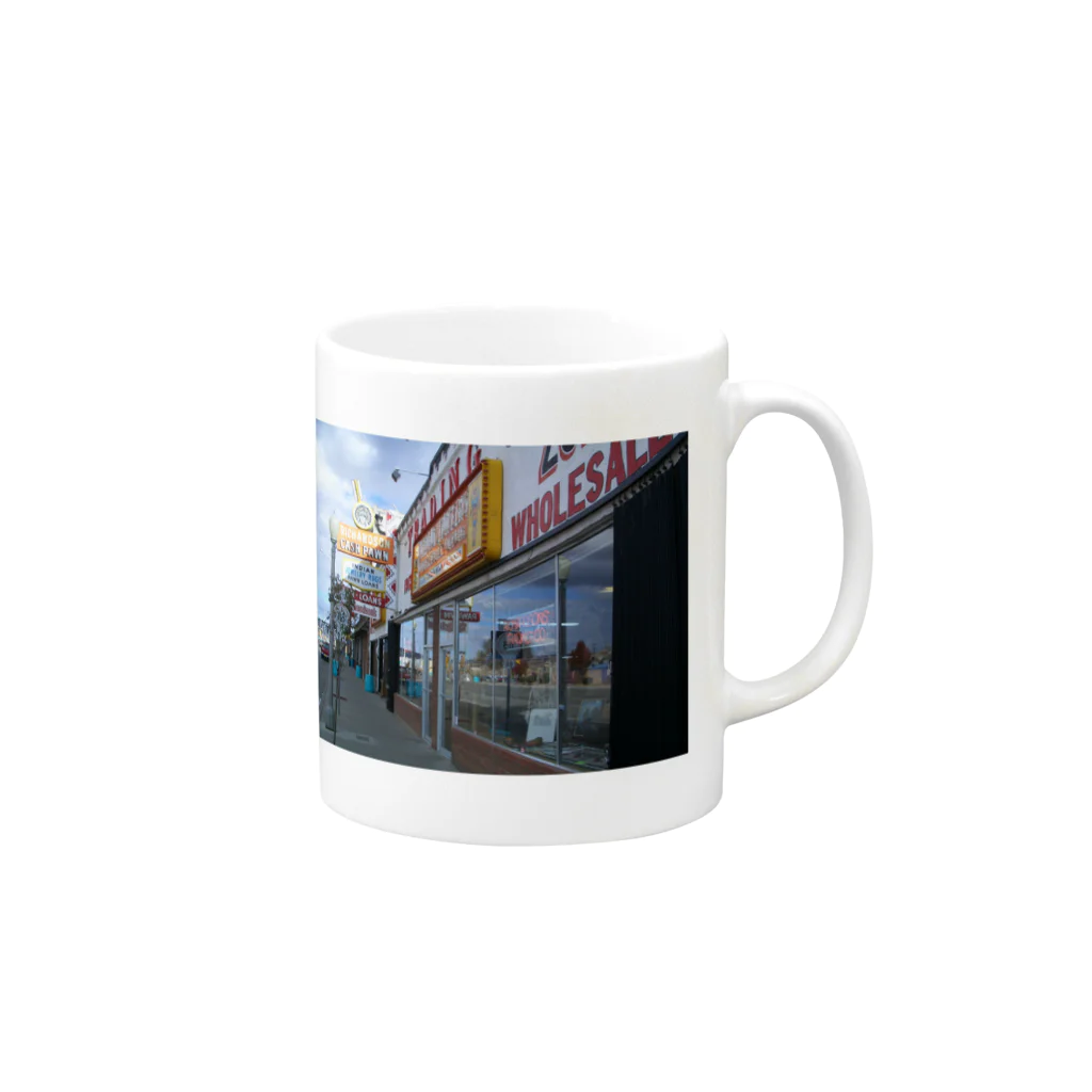 santafeのインディアンジュエリーショップ Mug :right side of the handle