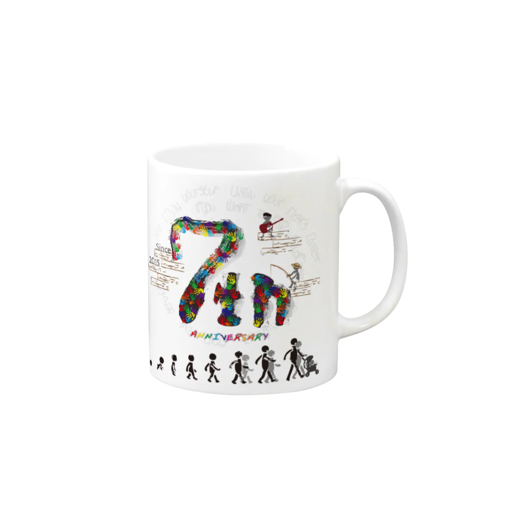 sevensroomのSEVEN'S ROOM7周年グッズ Mug :right side of the handle