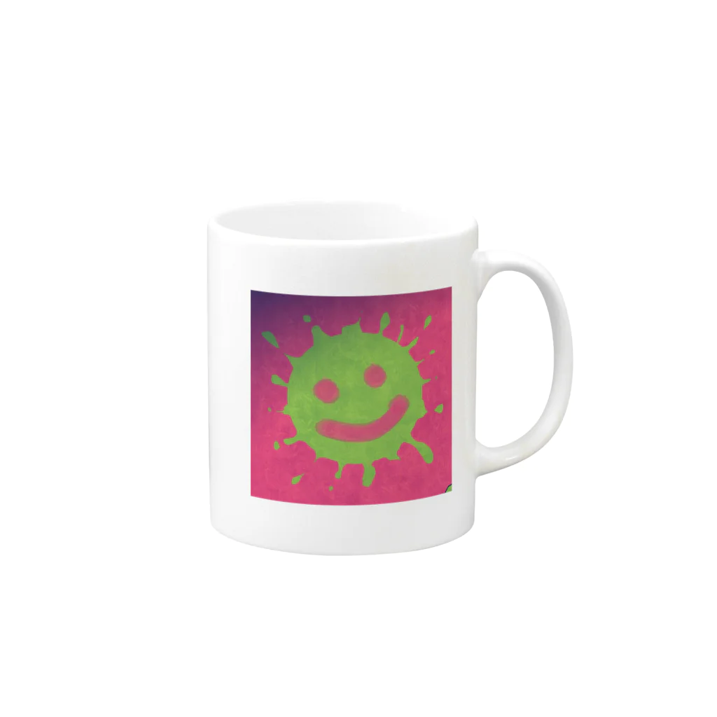 ぱんくのpan9smile Mug :right side of the handle