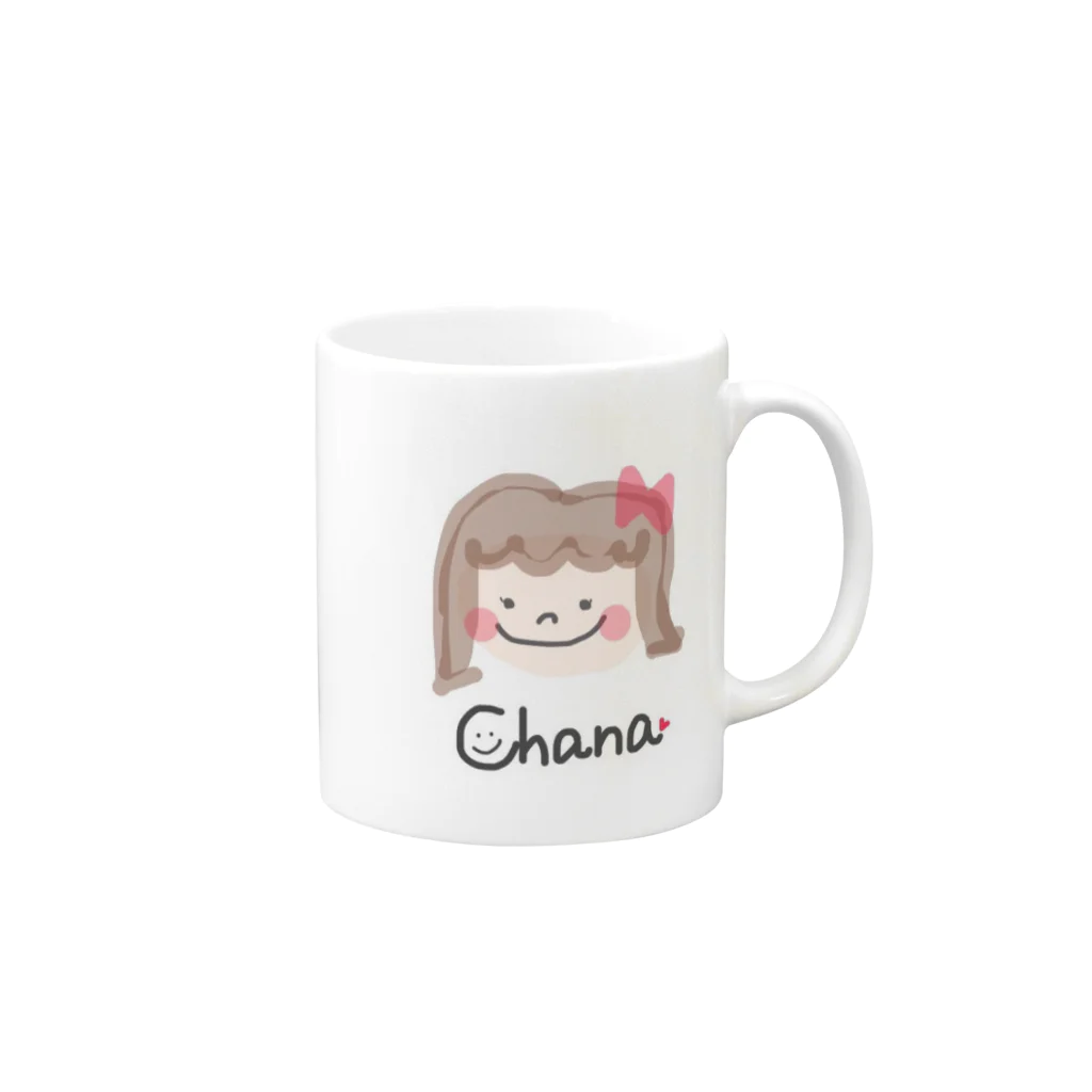 chanachanaのちゃなちゃん マグカップの取っ手の右面