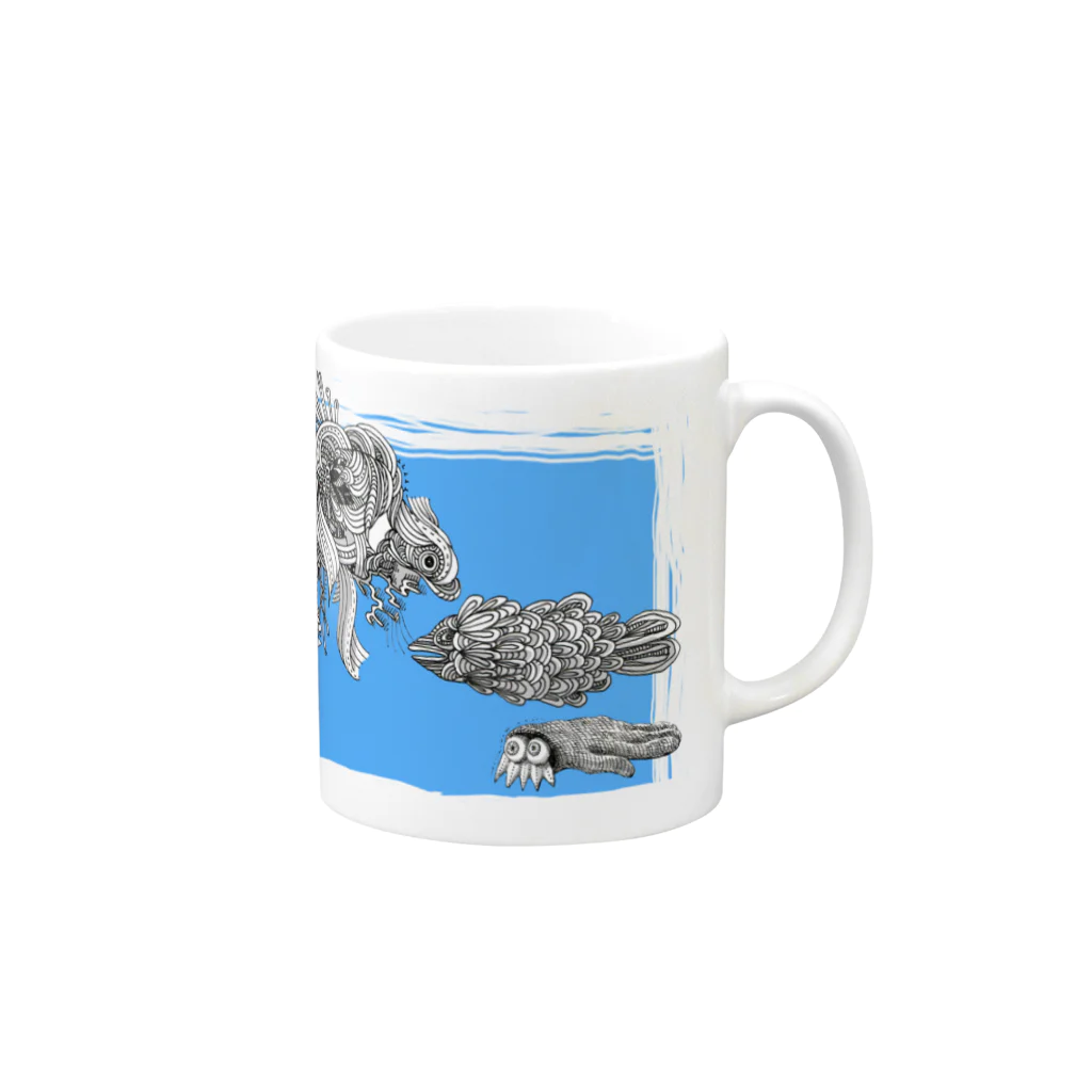 おつかれさまですのfish Mug :right side of the handle