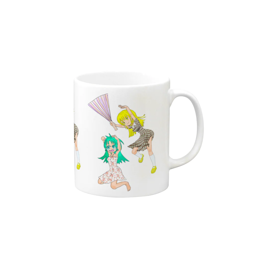 げーむやかんのハリセンアタック Mug :right side of the handle