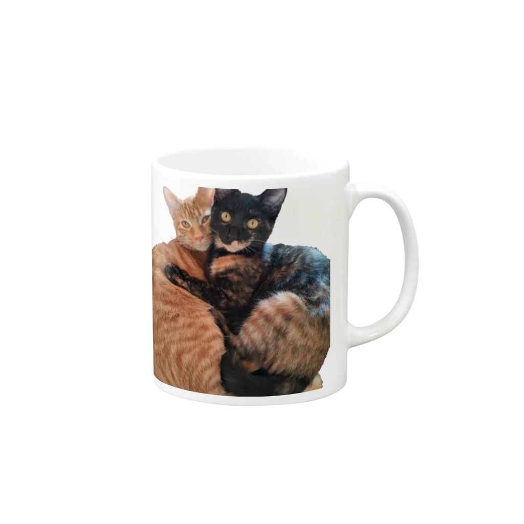 結社黒猫の猫LOVE Mug :right side of the handle