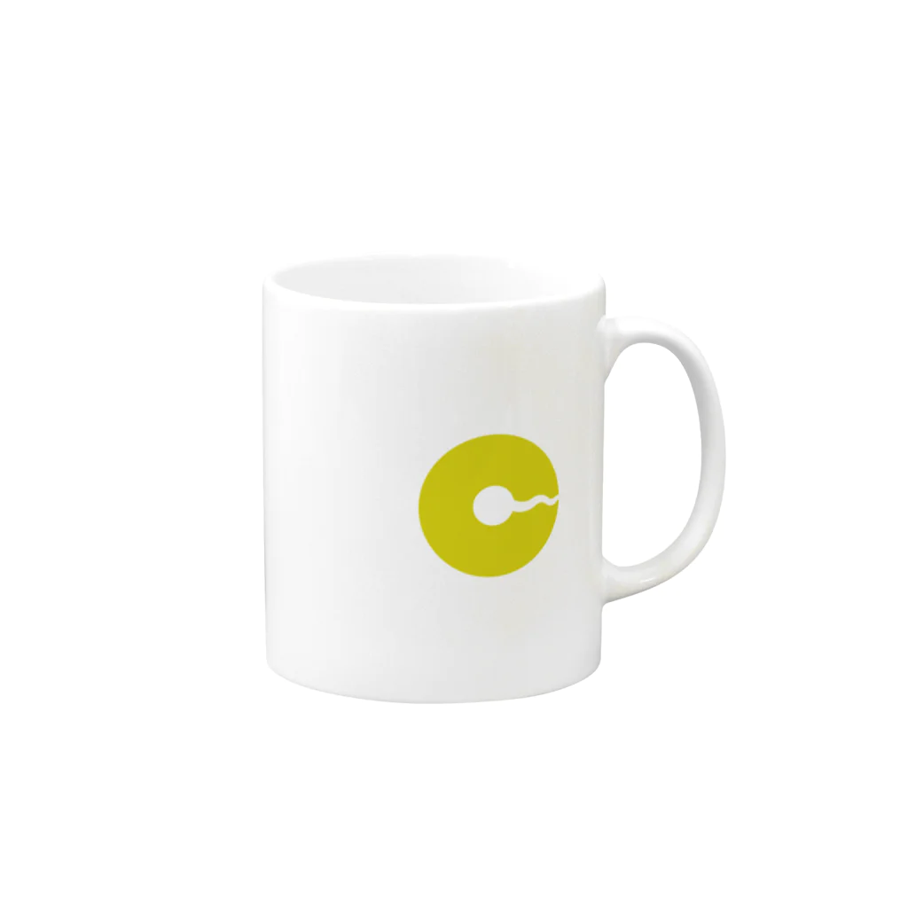 さいぴいのChinush! "C"ロゴ Mug :right side of the handle