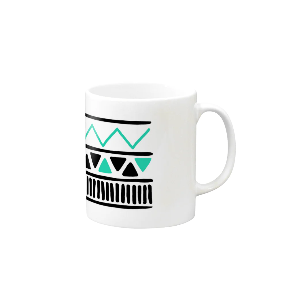 ゆらのネイティブ Mug :right side of the handle