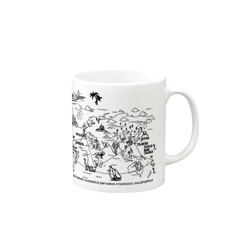 JOKERS FACTORYのSURFING WORLD TOUR Mug :right side of the handle