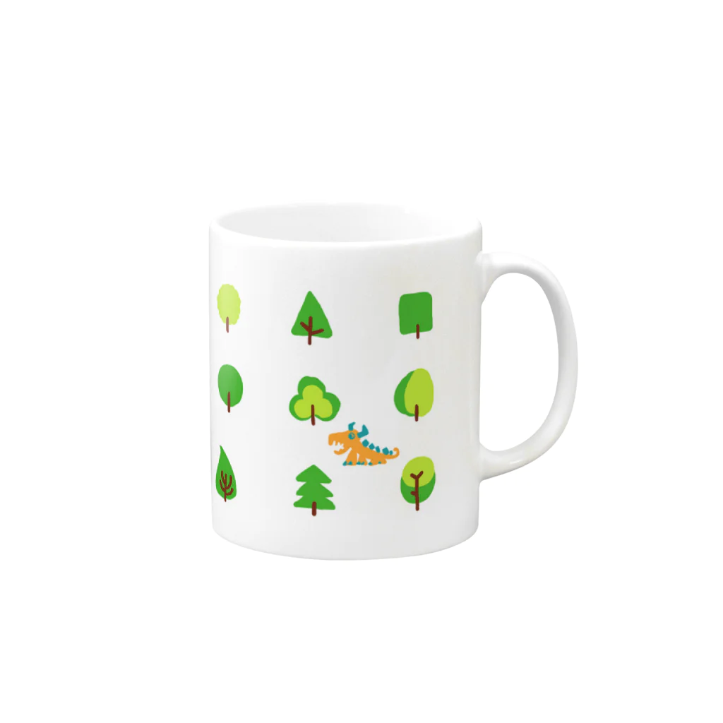 zentoyのwoods and dragon Mug :right side of the handle