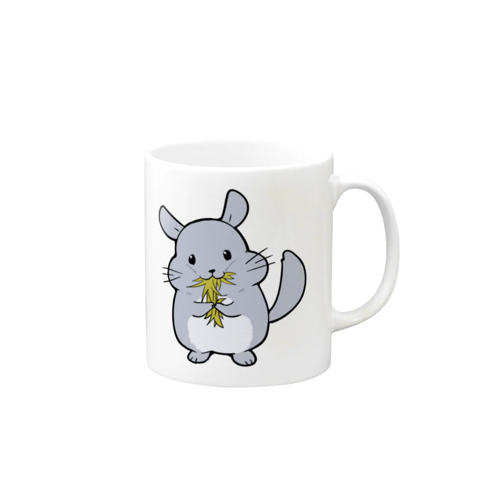 かわいいコーギーの君めっちゃ食うな Mug :right side of the handle