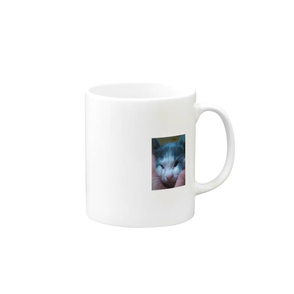 kaogakuの子猫 Mug :right side of the handle