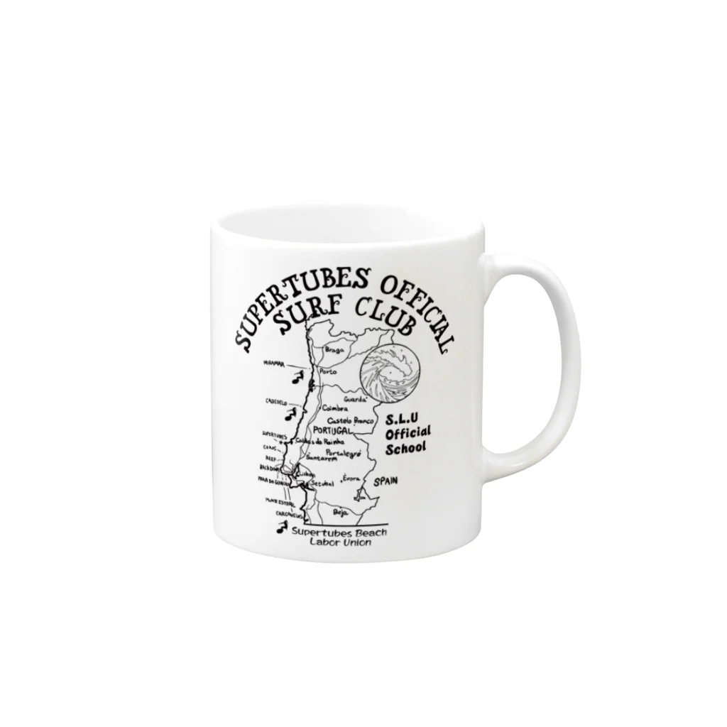 JOKERS FACTORYのSURF CLUB Mug :right side of the handle