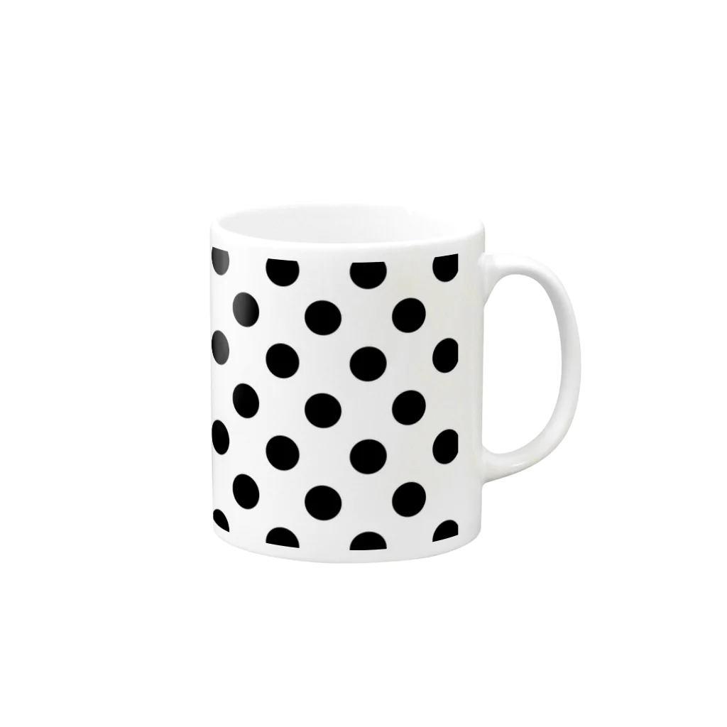 dot-regginaの水玉 Mug :right side of the handle