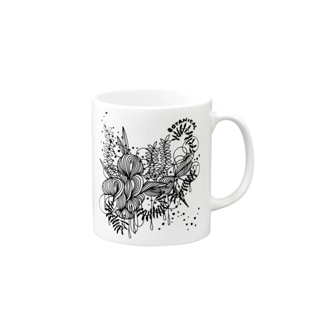 (incomplete) SHOPのBOTANICAL #3 Mug :right side of the handle