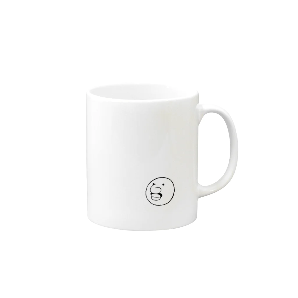 エノモトショップの榎本俊二の鼻の人シリーズ（ヒゲ） Mug :right side of the handle