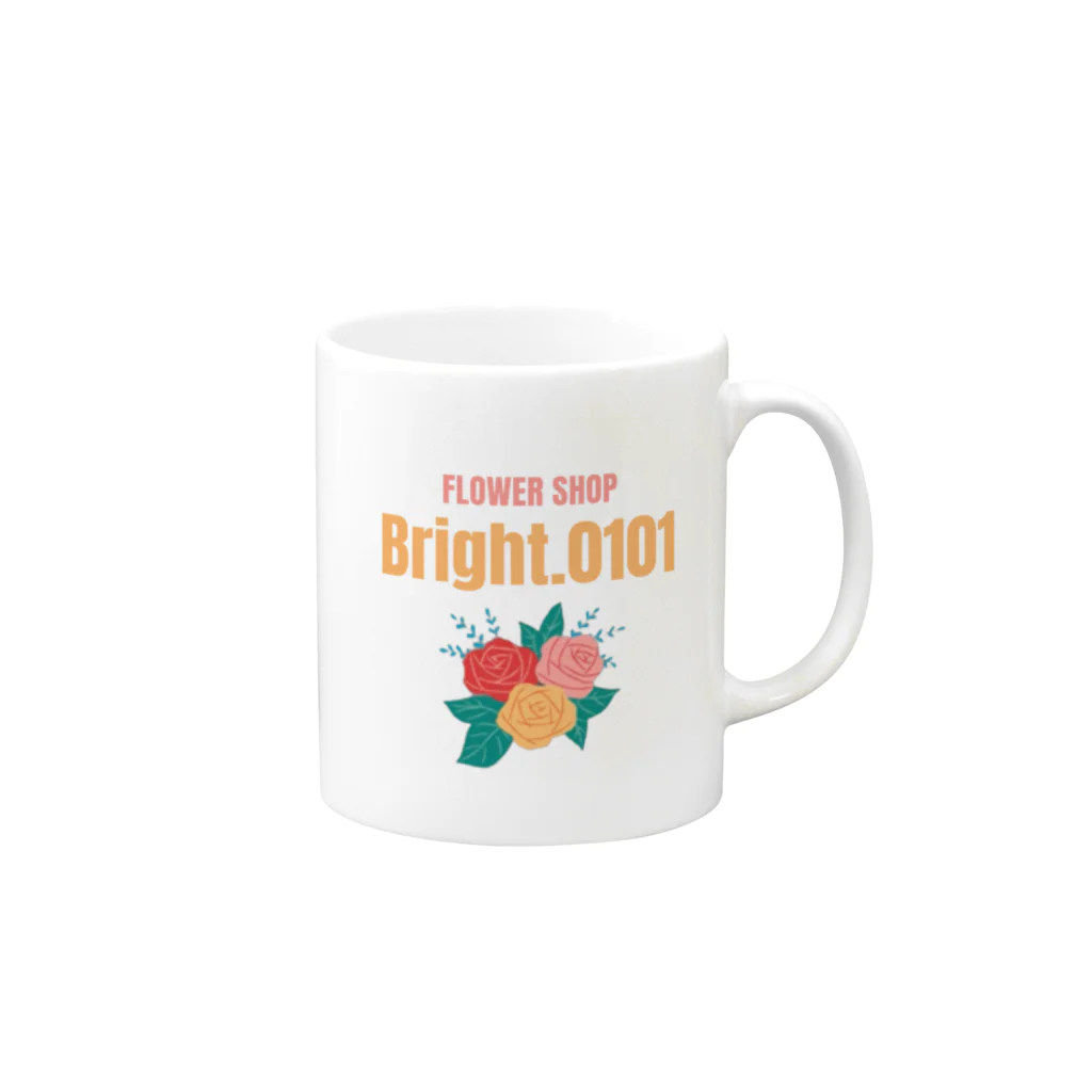 BrightのBright.0101ロゴ Mug :right side of the handle