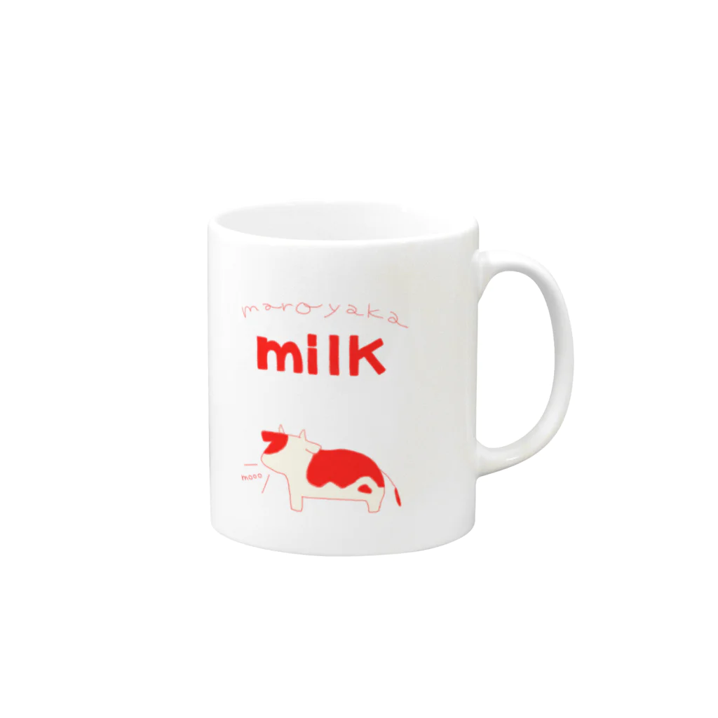 ようなのmilk red マグカップの取っ手の右面