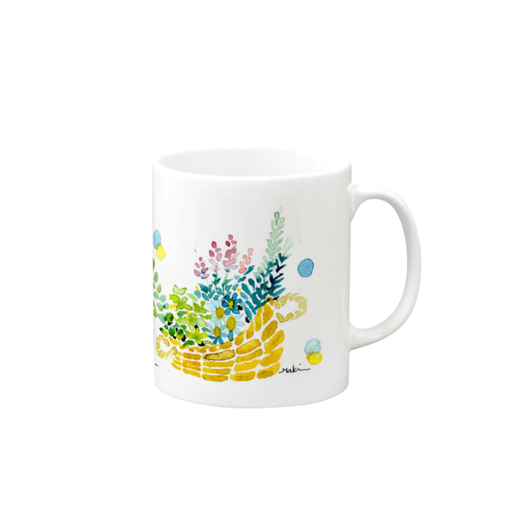 和田真希のお店のハーブ Mug :right side of the handle