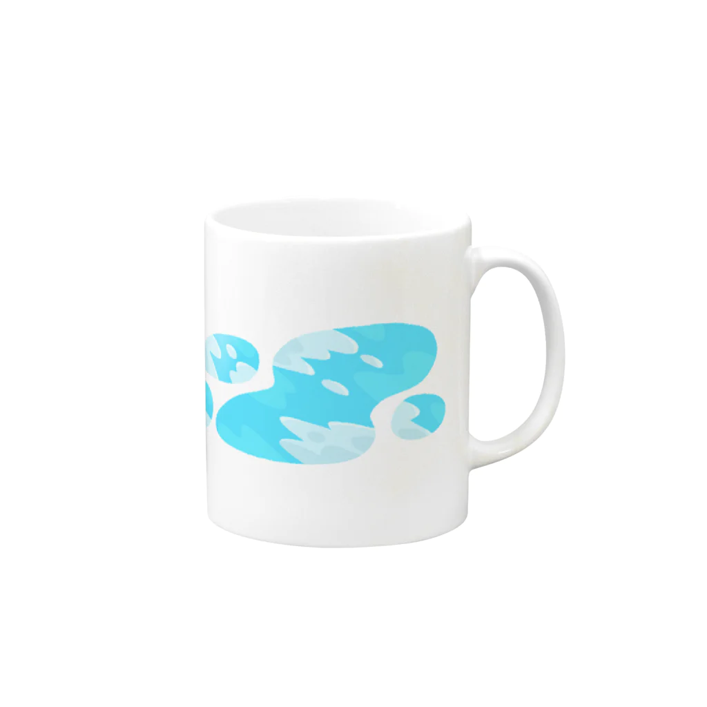 星川屋さんの見上げた空 Mug :right side of the handle