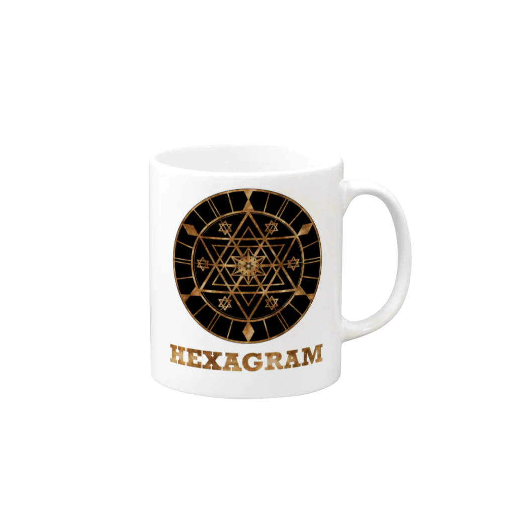 薈.collectionのHexagram マグカップの取っ手の右面