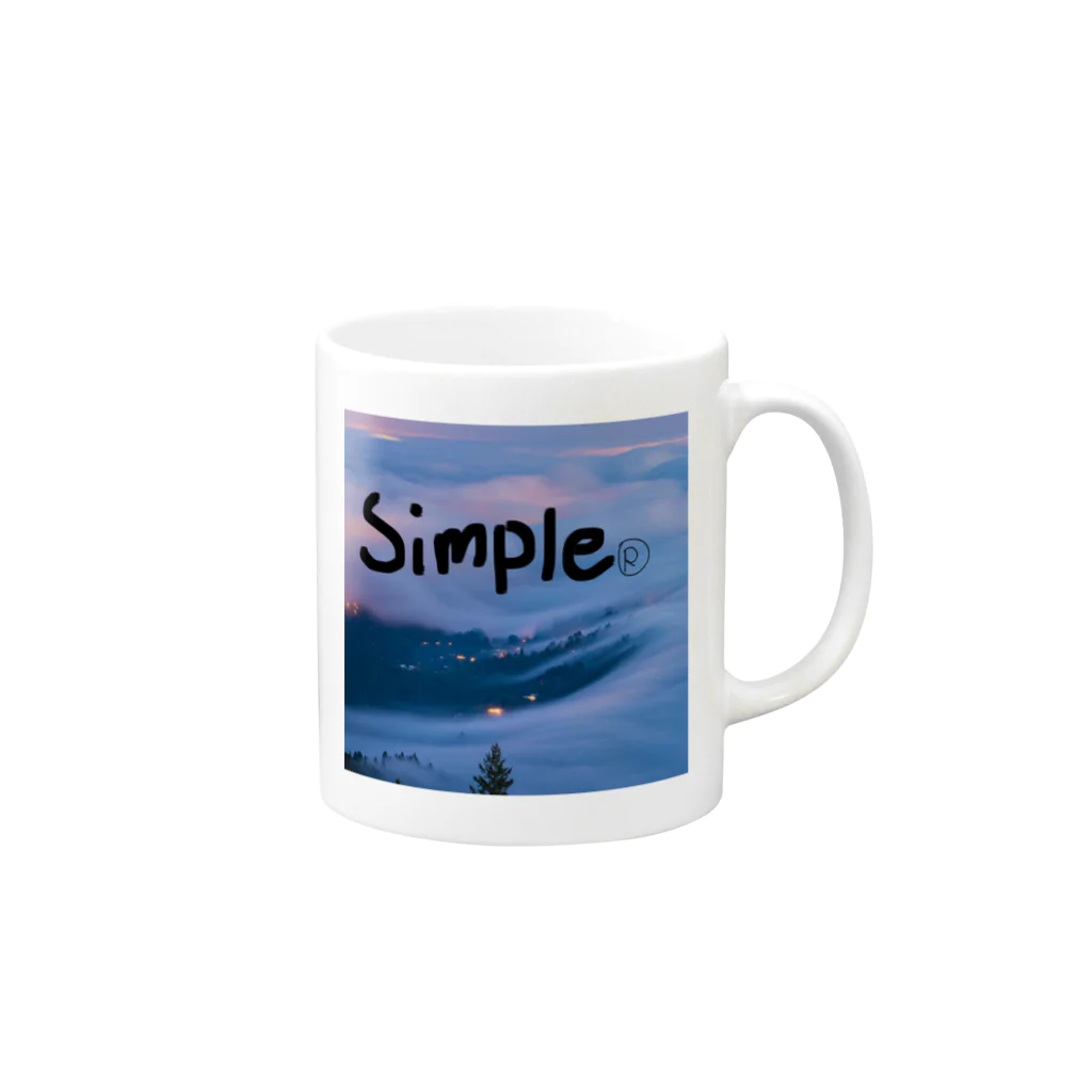 まっちゃのしんぷる Mug :right side of the handle