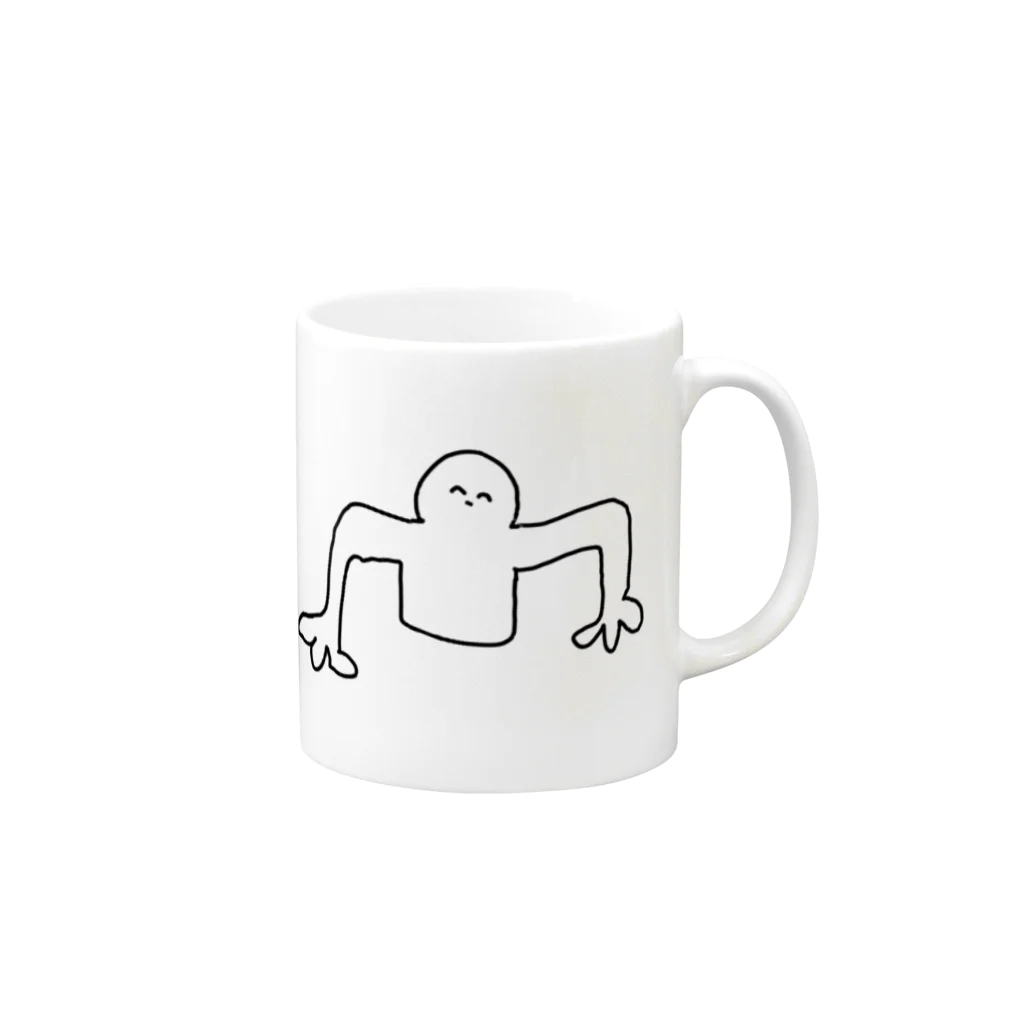 INuShirazuの【公式】てけてけ君グッズ Mug :right side of the handle