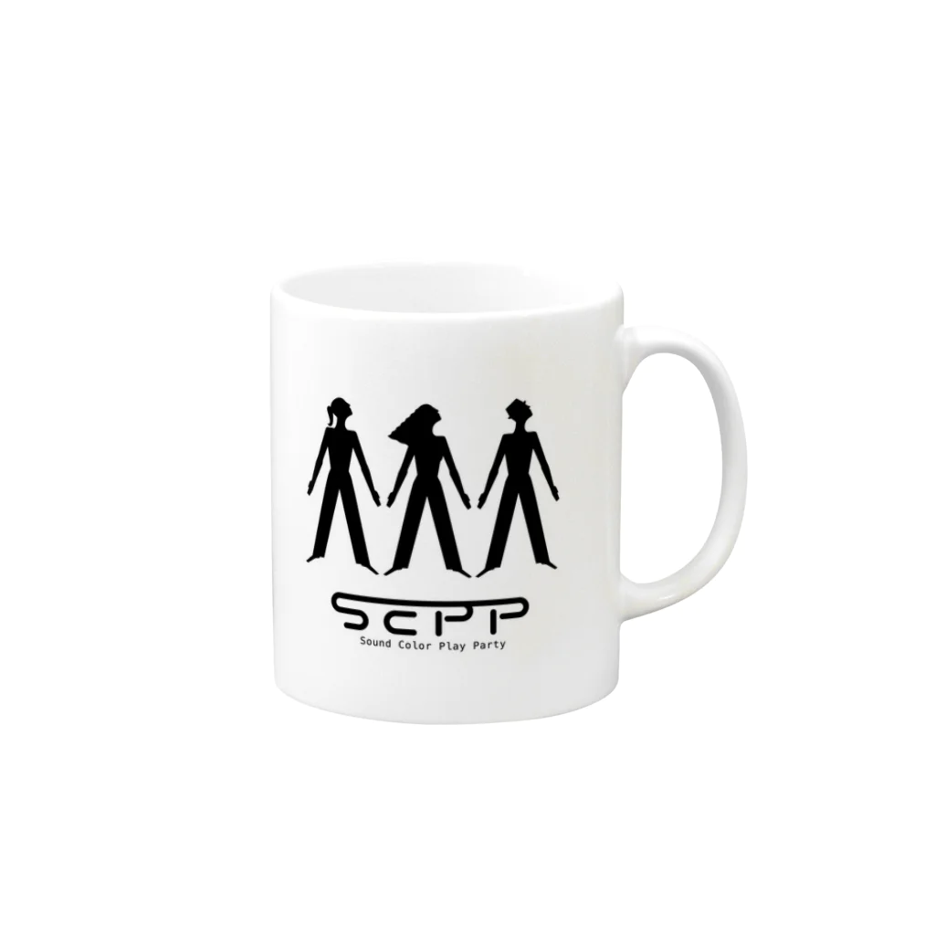 チャリーモのSCPPマグカップ Mug :right side of the handle