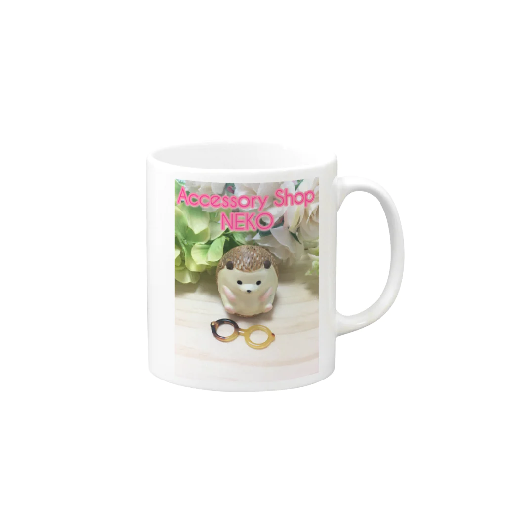 NEKOのロゴマーク入り木内さん Mug :right side of the handle