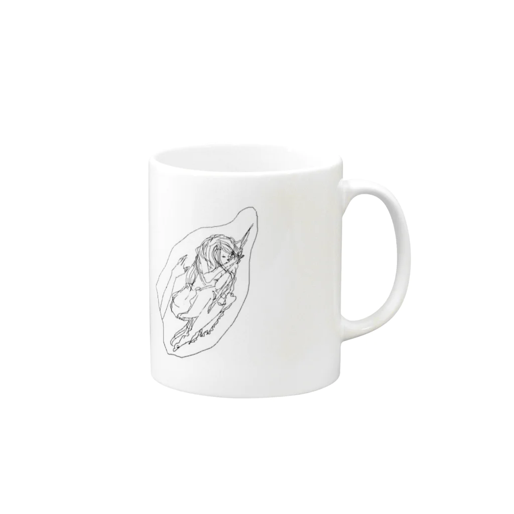 mmcathmmのi love you sorry Mug :right side of the handle