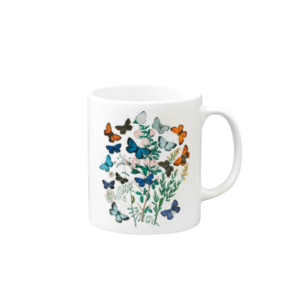 museumのbutterfly Mug :right side of the handle