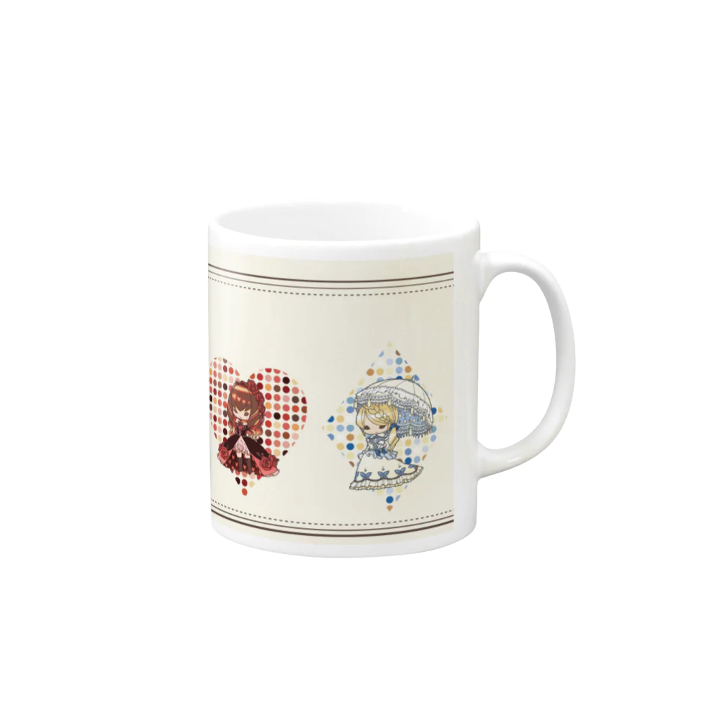 tohno_hotaruのSweet Suits✿ Mug :right side of the handle