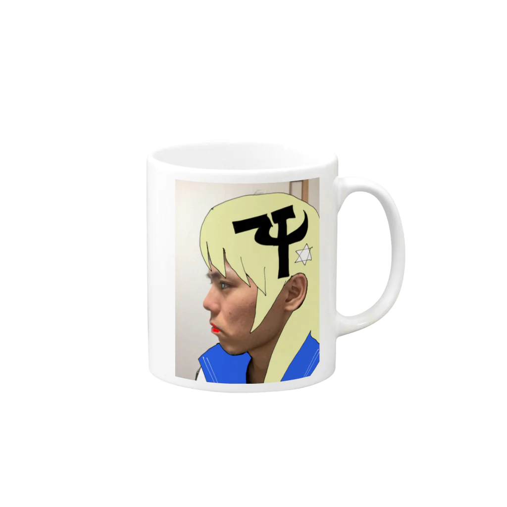 株式会社スガノワークスのyいyちうyちyちy Mug :right side of the handle