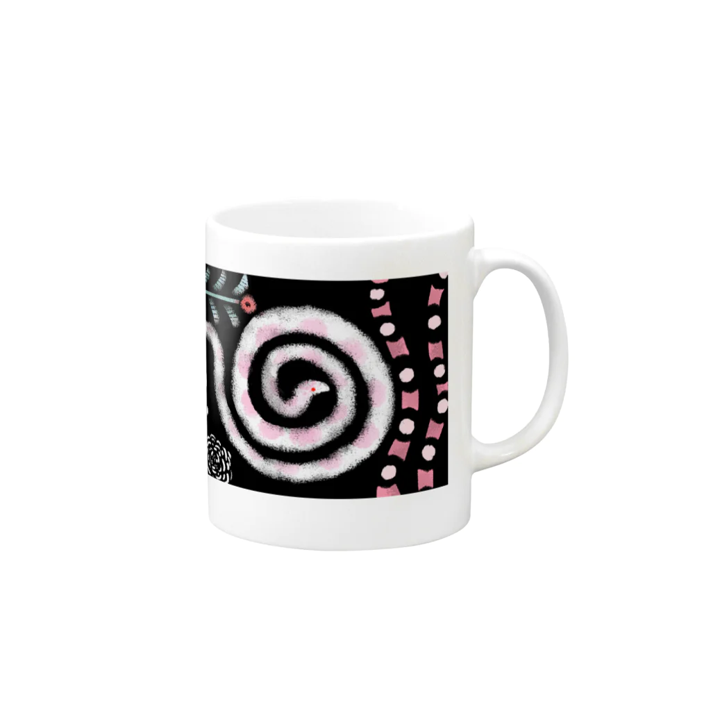 うさみ あやかの真夜中のコーン Mug :right side of the handle