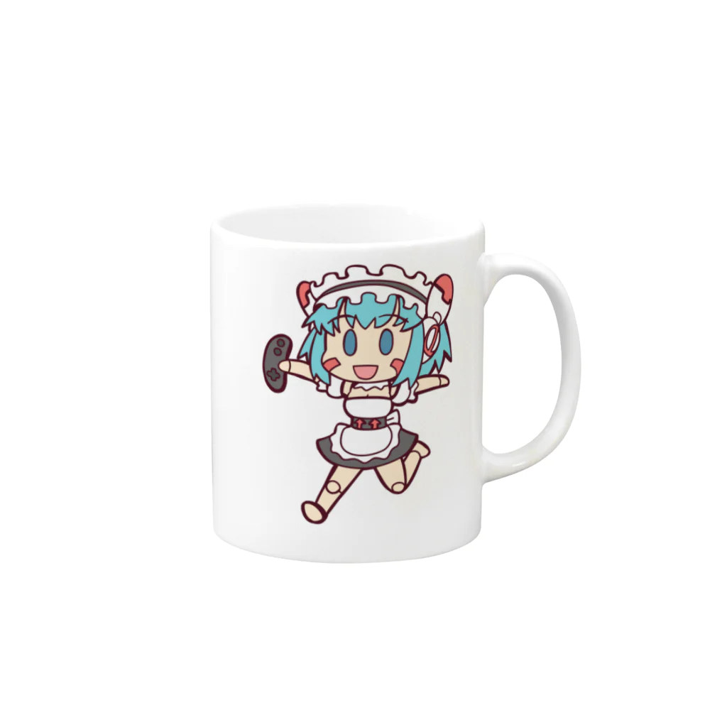 まやしのお店のレベラゲちゃん Mug :right side of the handle