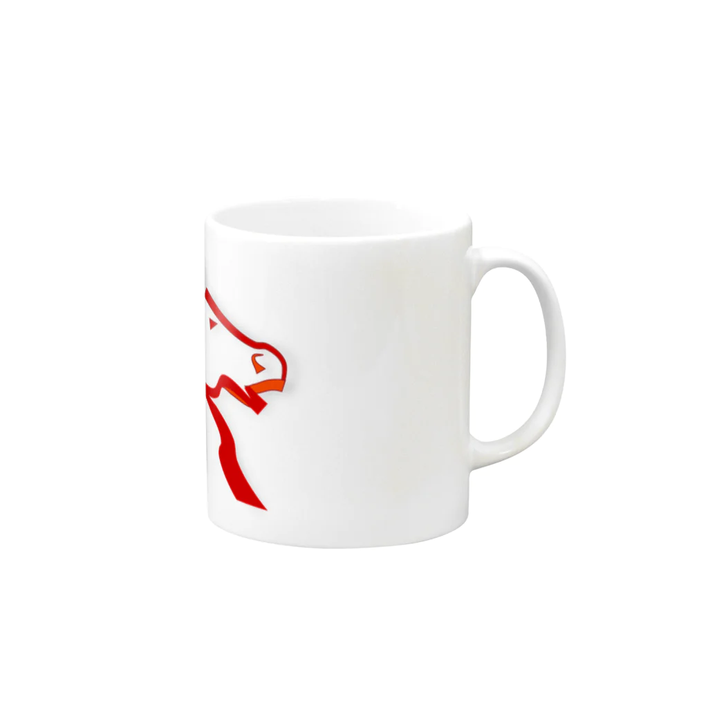 BBdesignの馬６ Mug :right side of the handle