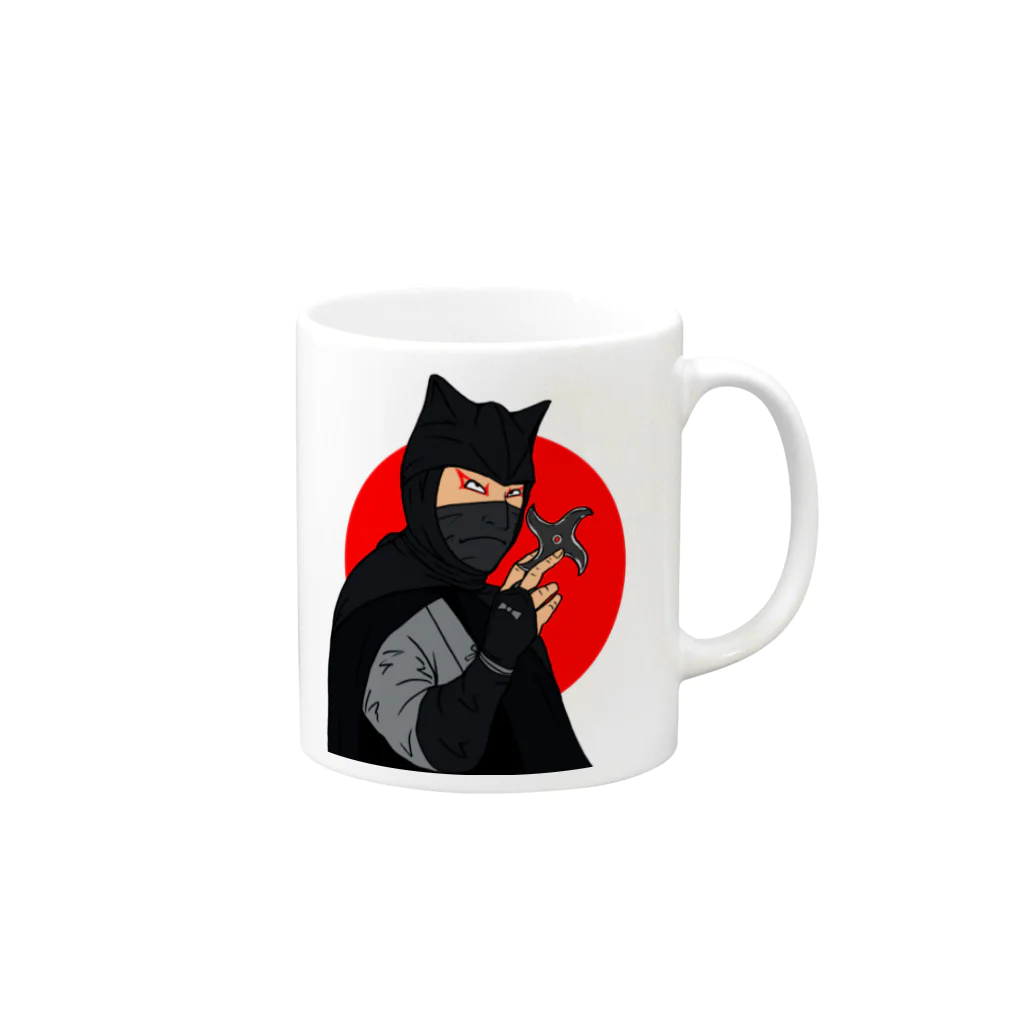 爆弾小僧の怪傑黒頭巾 Mug :right side of the handle