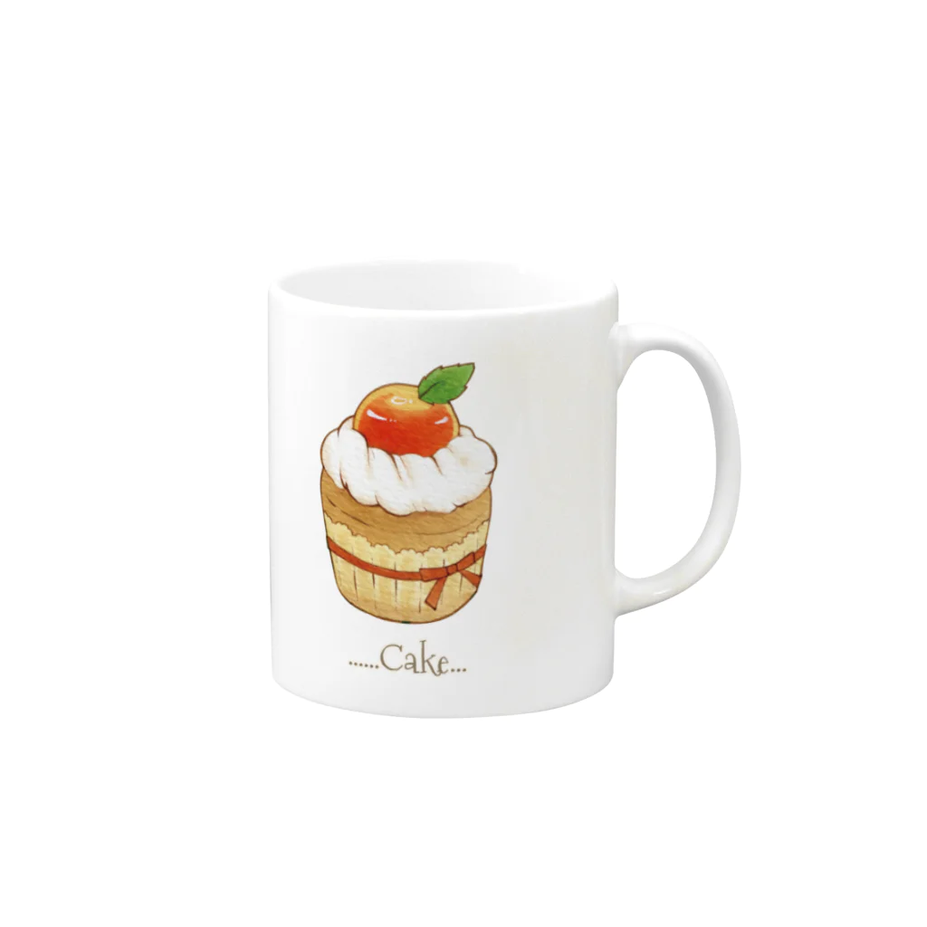 HANAE＊のケーキ Mug :right side of the handle