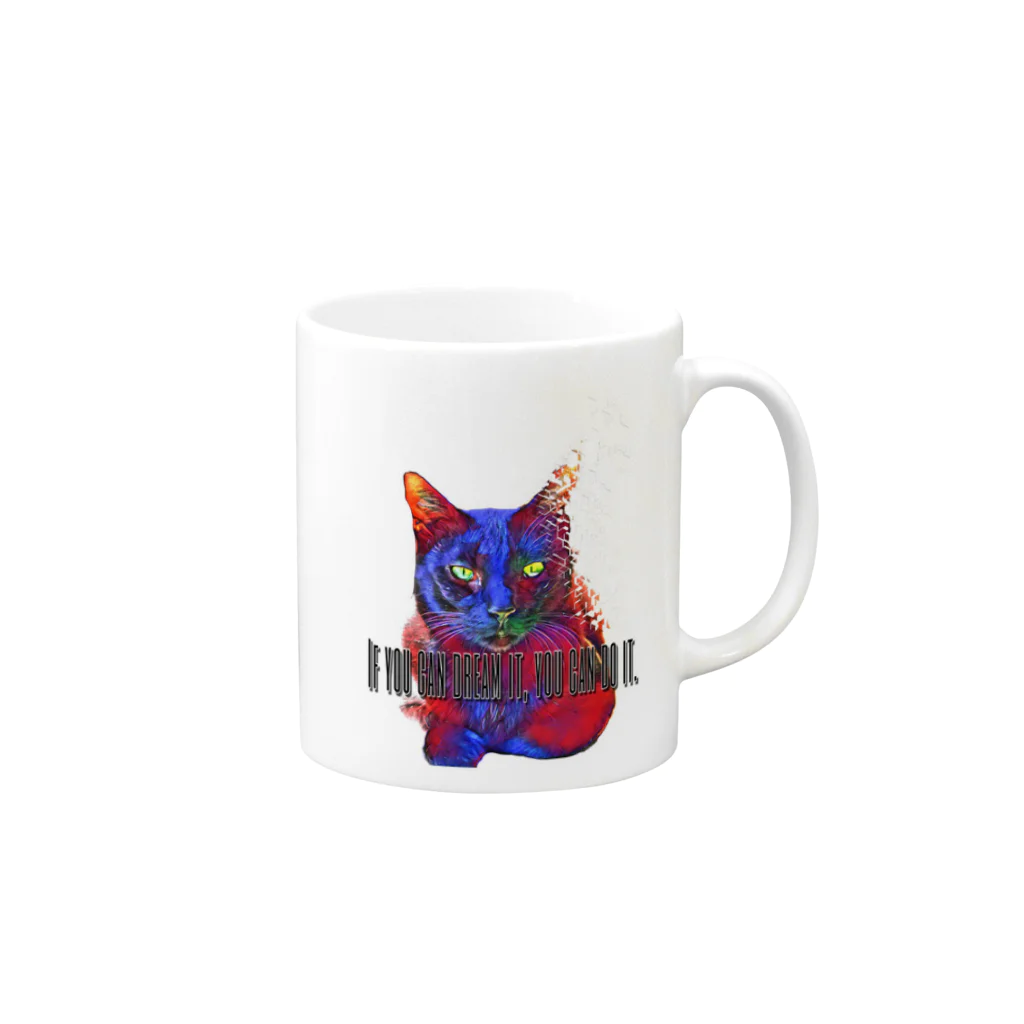 -Moe-のうちのねこ Mug :right side of the handle