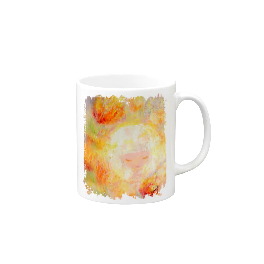 &Earthの花少女1 Mug :right side of the handle