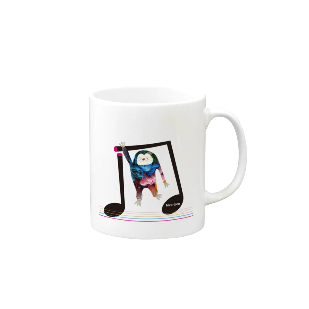 toco-tocoのスローリーさん Mug :right side of the handle
