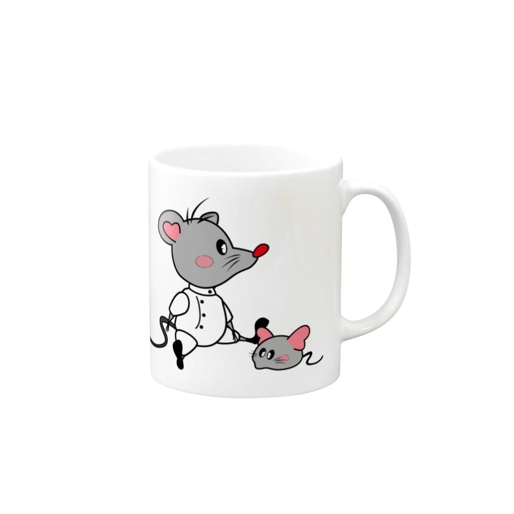 AVERY MOUSE - エイブリーマウスのフェンシング - AVERY MOUSE (エイブリーマウス) Mug :right side of the handle
