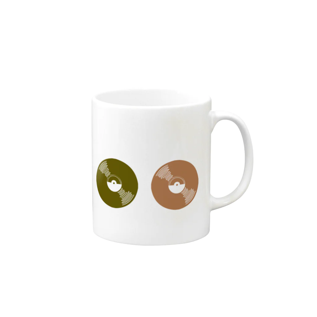 canvasのレコード達 Mug :right side of the handle