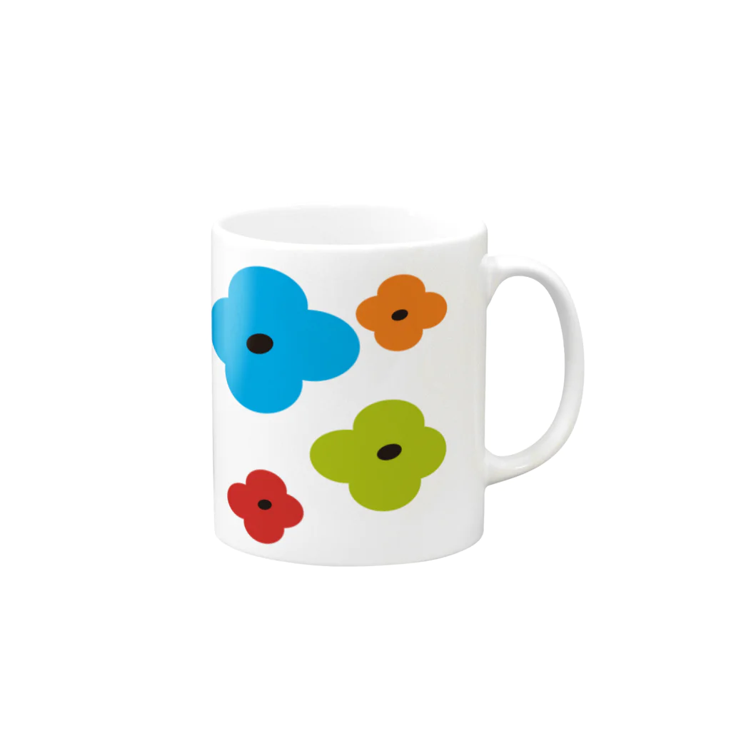 canvasのflower Mug :right side of the handle